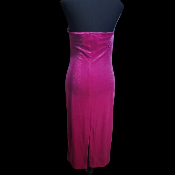 Trendyol cowl neck midi cami dress in pink velvet (NWT) - Picture 10 of 10